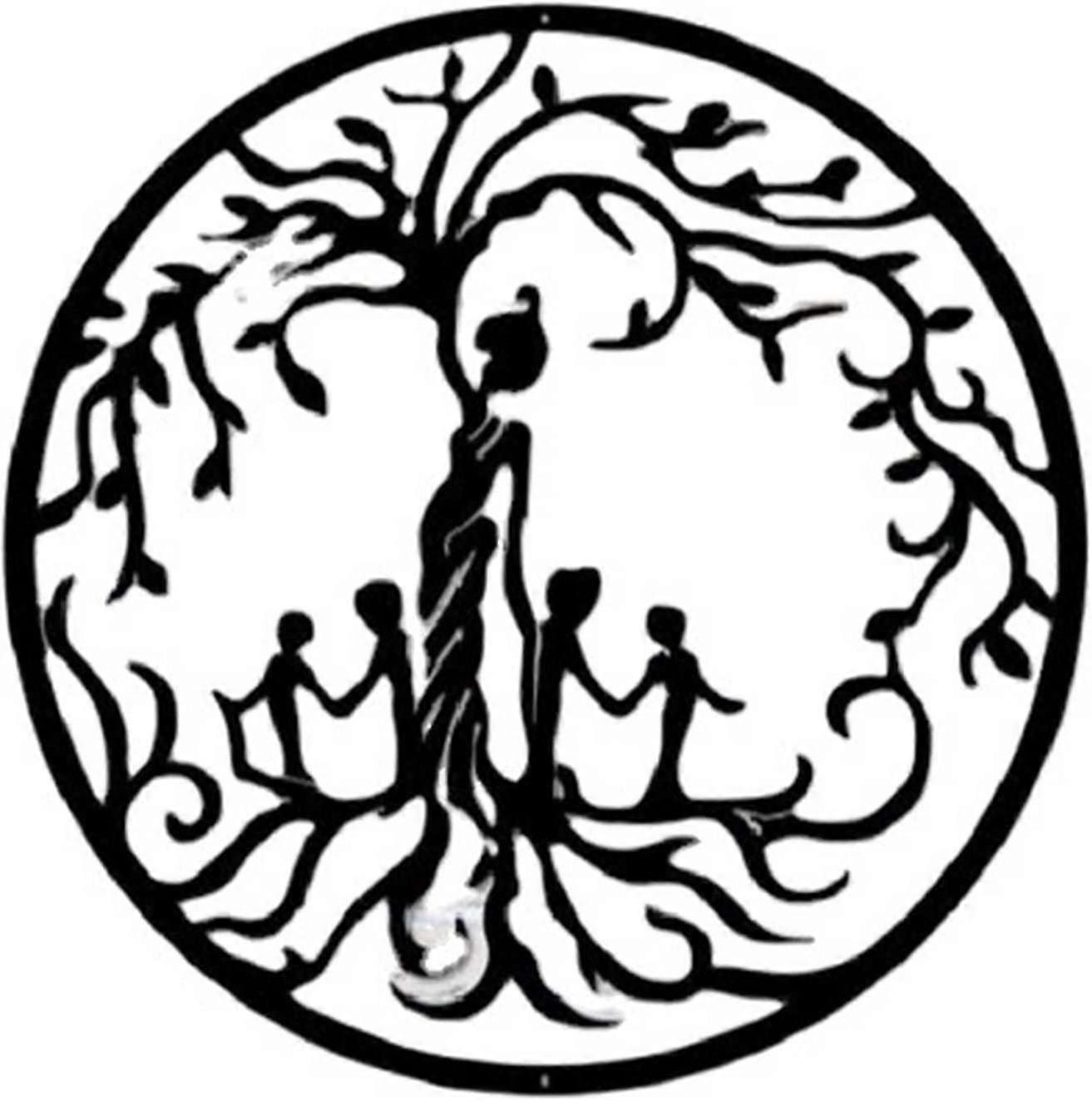 Metal Tree Man Wall Arts Minimalist Plant Wall Decor, Metal Wall Art Black Minimalist Silhouette