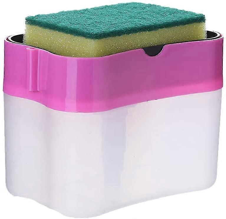 Dispenser di sapone per piatti con supporto in spugna