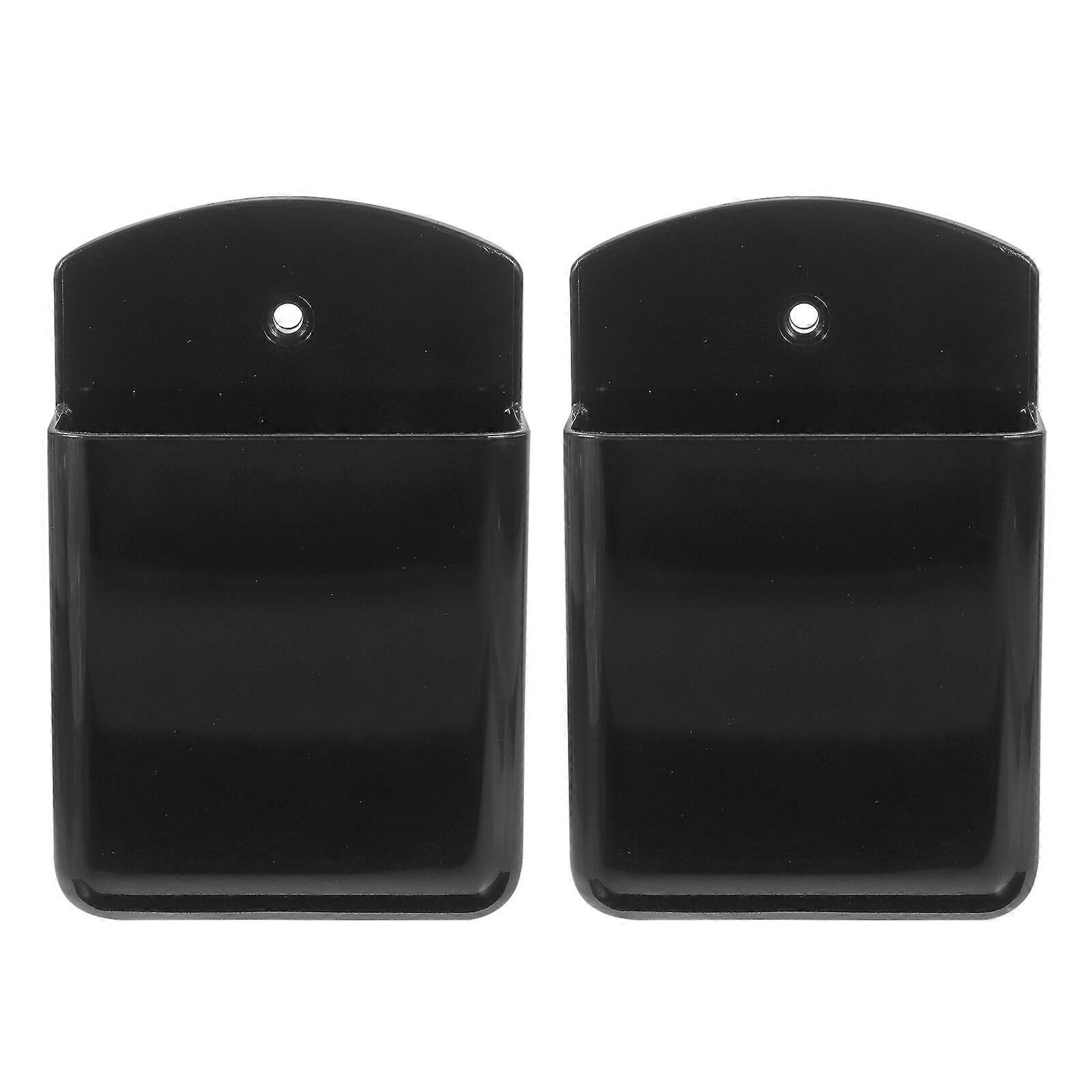 2pcs Wall Mounted Remote Controller Holder No Drilling Remote Wall Organizer Fan Remote Wall Rack