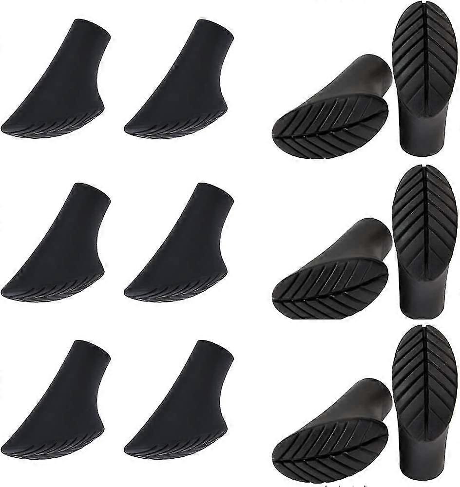 12pcs Walking Cane Tips Pvc Shock Absorption Walking Stick Tips Anti-slip And Wear-resistant For Protection Crutch Tip Suitable For All Terrain-MXBC