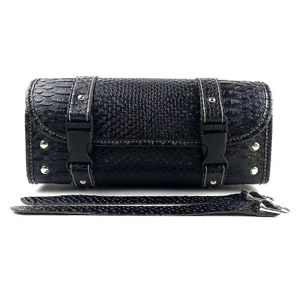 Universal Motorcycle PU Leather Saddlebag Tool Storage Bag Front Fork Roll Saddle Luggage Bags For Harley Bobber/Suzuki/Honda