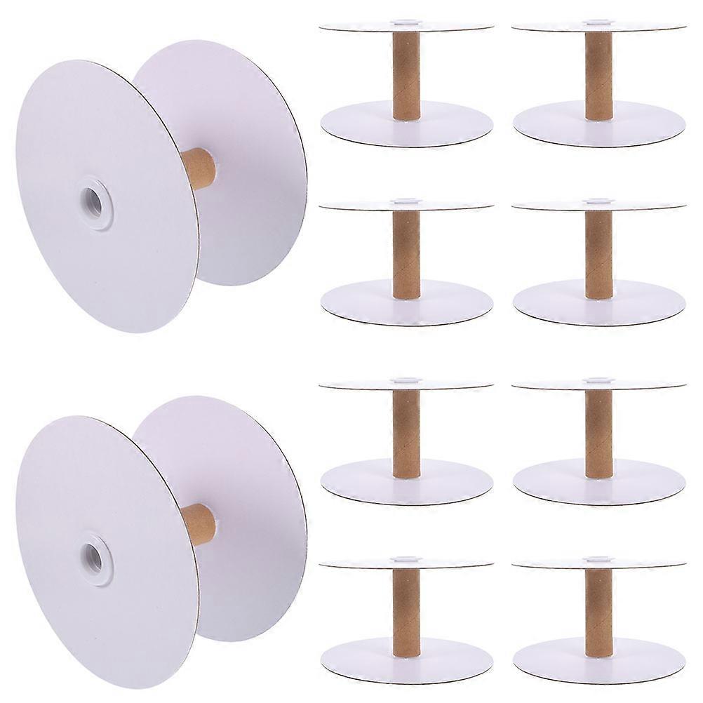 20Pcs Empty Wire Spools Removable Paper Sewing Spools Thread Spools Embroidery Weaving Bobbins