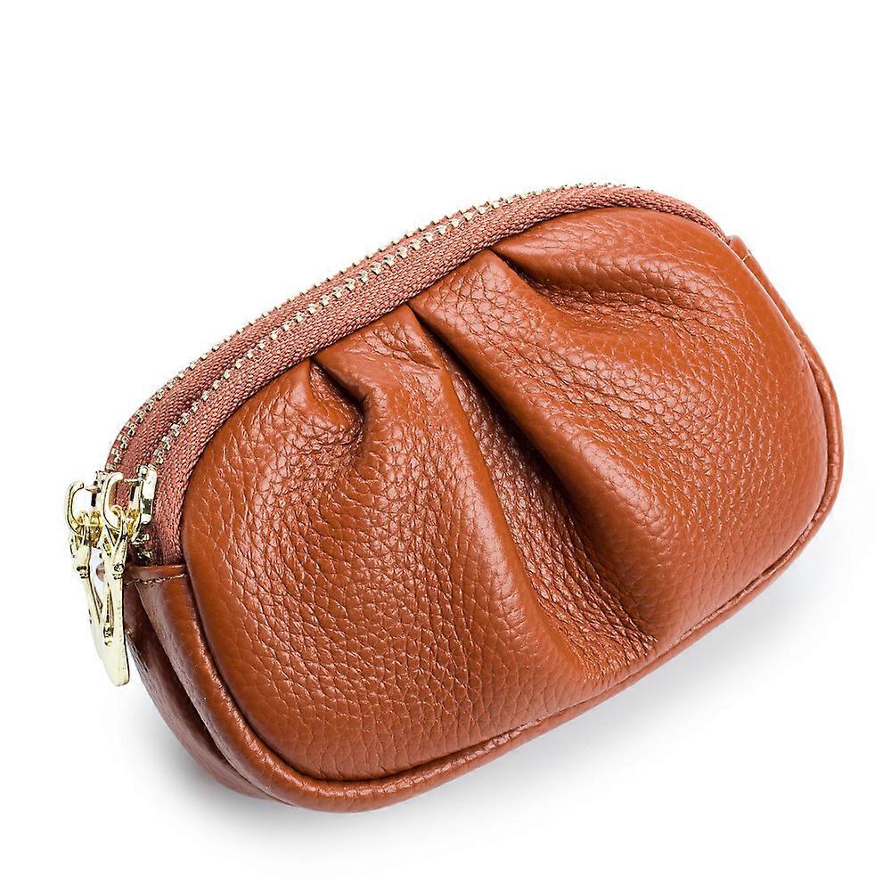 Leather Wallet Ladies Mini Zipper Coin Purse id card Pocket