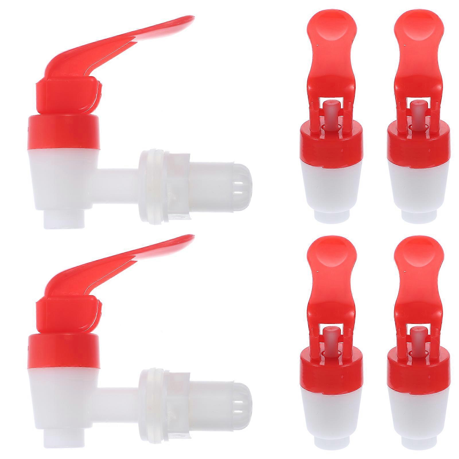 6pcs Ersatzkühler Wasserhahn Kunststoff Wasserhähne Wasserspender Wasserhahn Krug Zapfhahn Zapfhahn