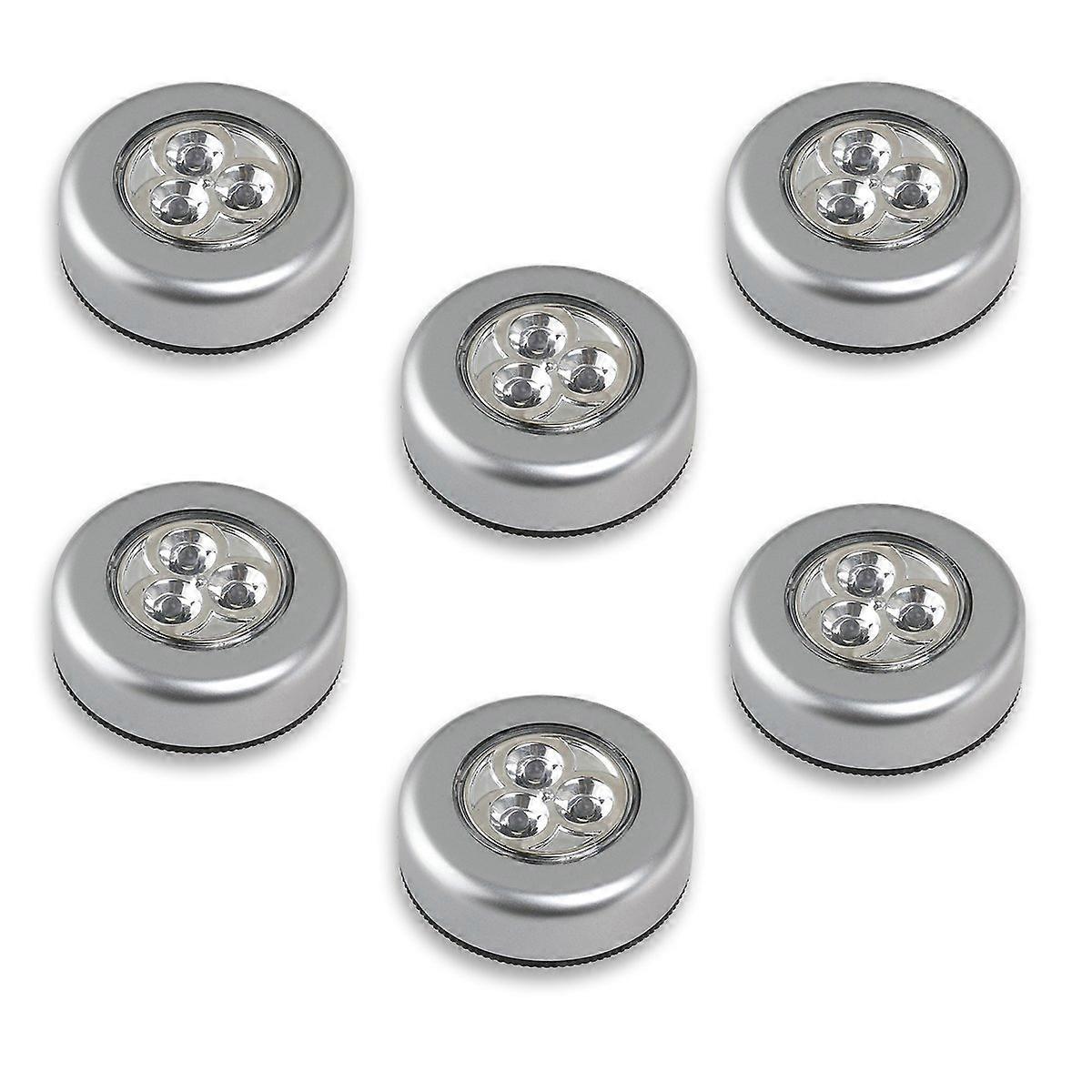 Pack of 6 LED Closet Lamp Battery Operated