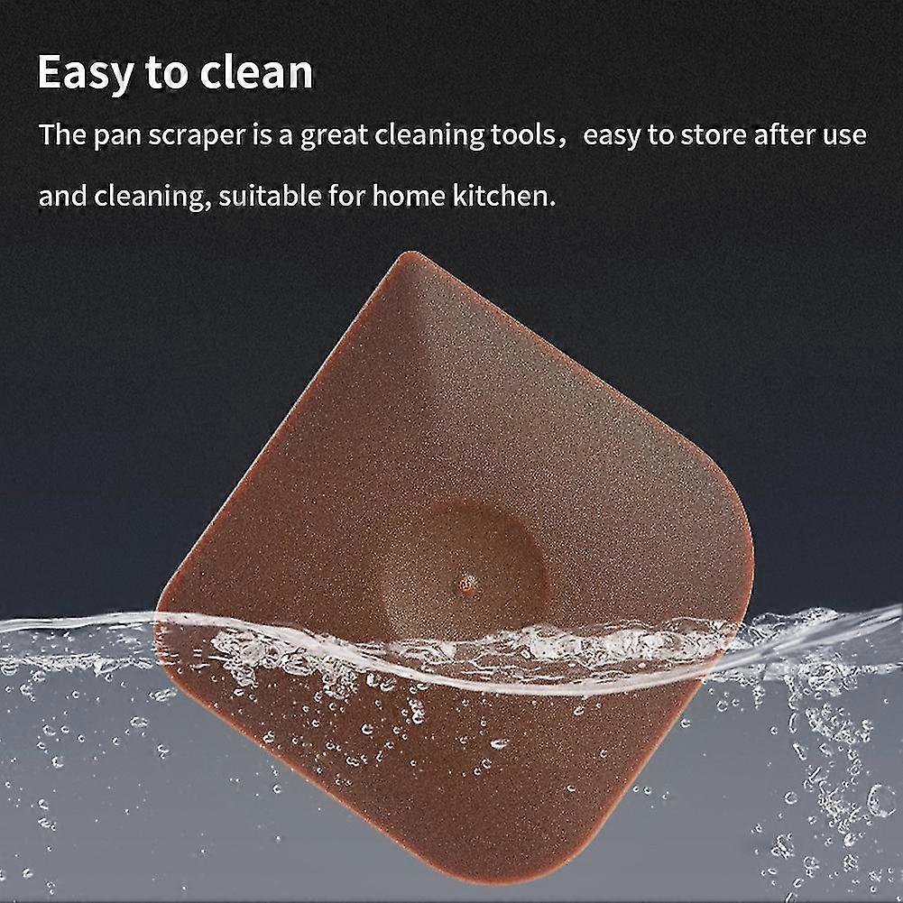 4pcs Baking Cast Iron Skillets Pan Scraper Pot Kitchen Cleaning Tool