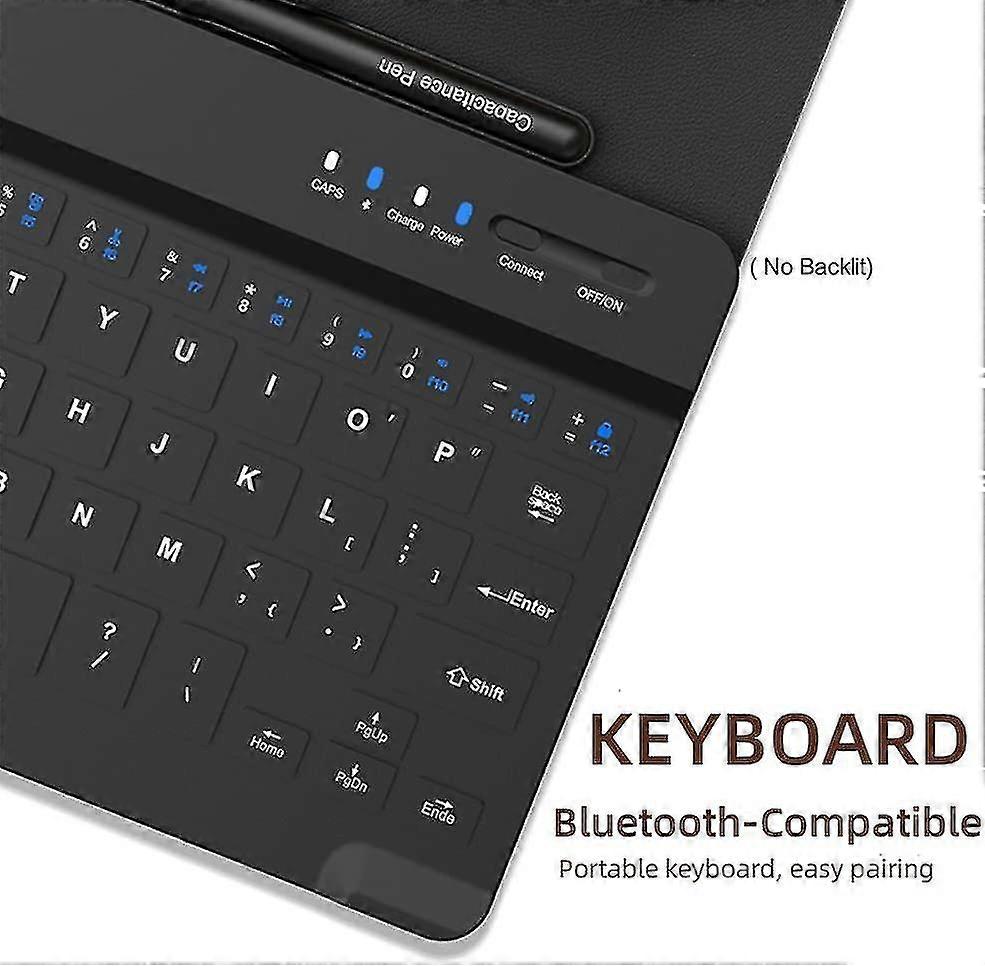 Portable Wireless Keyboard Compatible Samsung Galaxy Z Fold 4 Fold 3 With Mouse Capacitive Pen & Leather Case