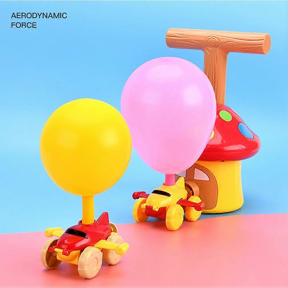 パワーバルーンカーおもちゃキノコ慣性パワーバルーンパズル教育エアパワーバルーンカー子供ギフトモンテッソーリおもちゃ