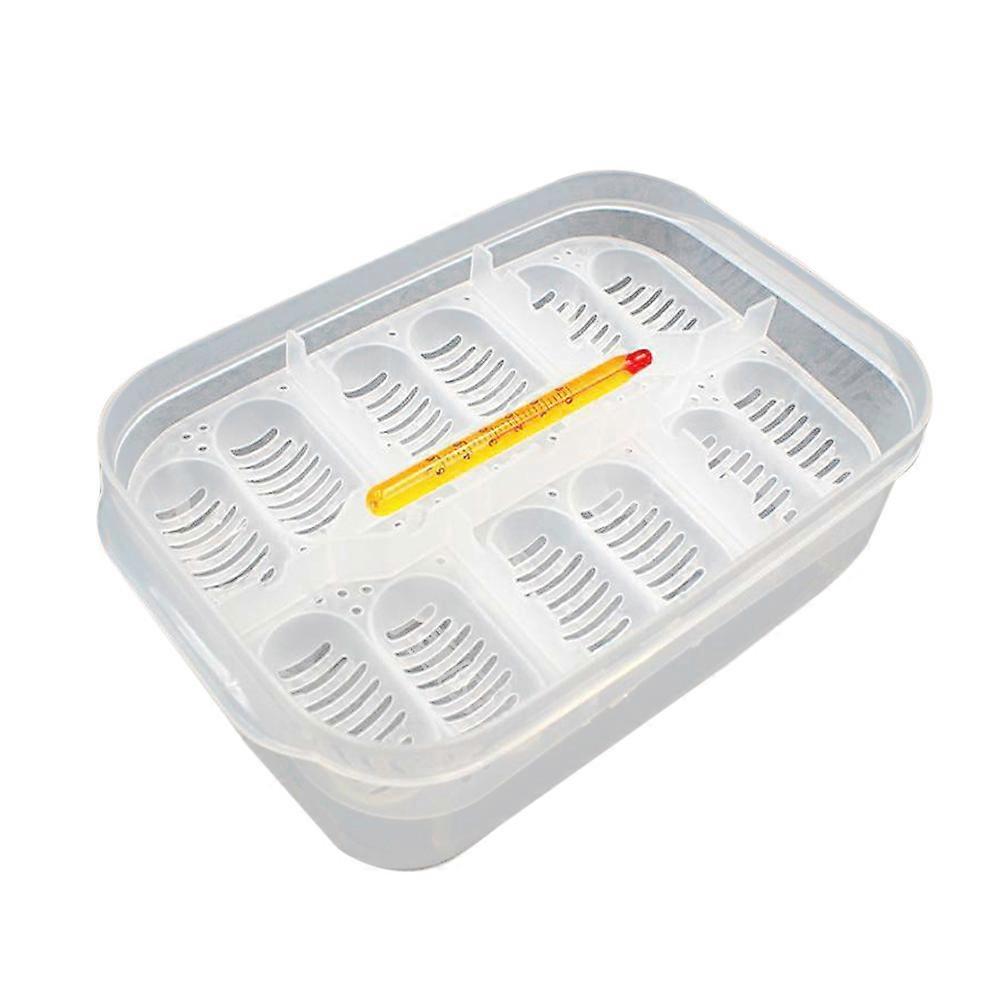 1pc Lizards Pets Breeding Isolation Case Hatching Box with Thermometer