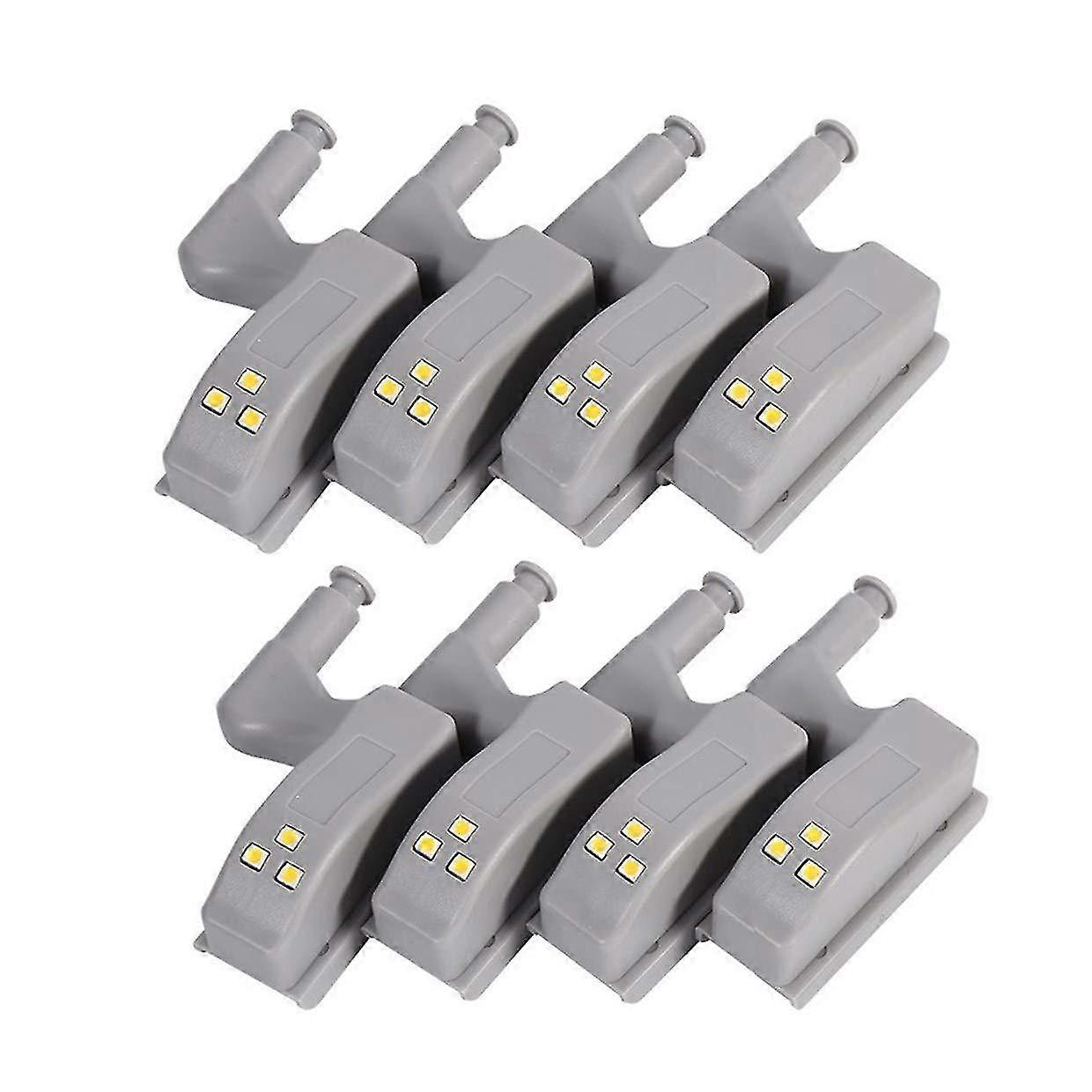 8pcs/16pcs Cabinet Hinge Led Sensor Light For Kitchen Cupboard