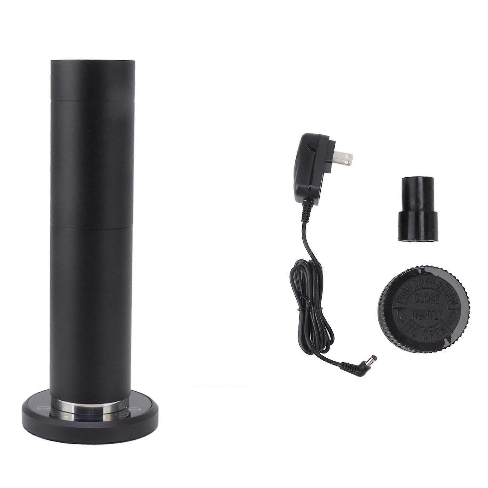 120ml Essential Oil Diffusers Cylinder Aromatherapy Oil Diffuser With Nebulizing Diffusion System For Home Spa Office 100?240V Black US Plug