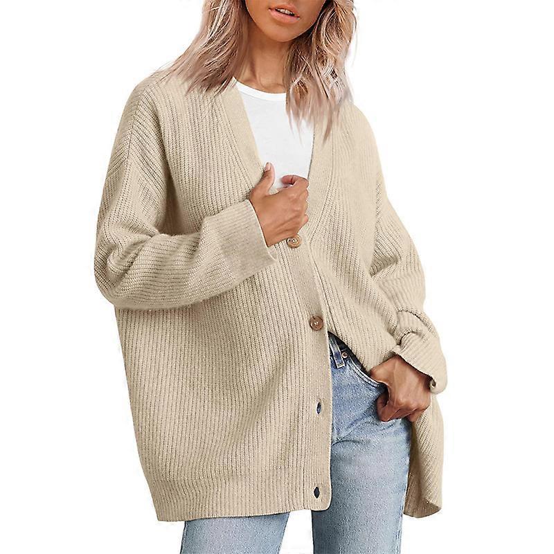 Promotional sales Women's sweater jacket cardigan button placket V-neck plain