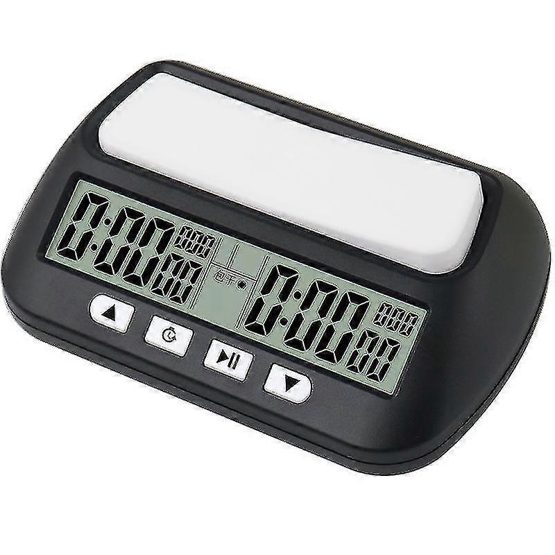 Chess Clock Digital Chess Timer Professional For Board Game Timer With Alarm Function Black