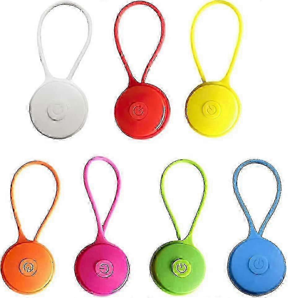 7 יחידות אור בטיחות לילדים, אור מהבהב לד לילדים, תליון מחזיר אור בטיחותי לילדים