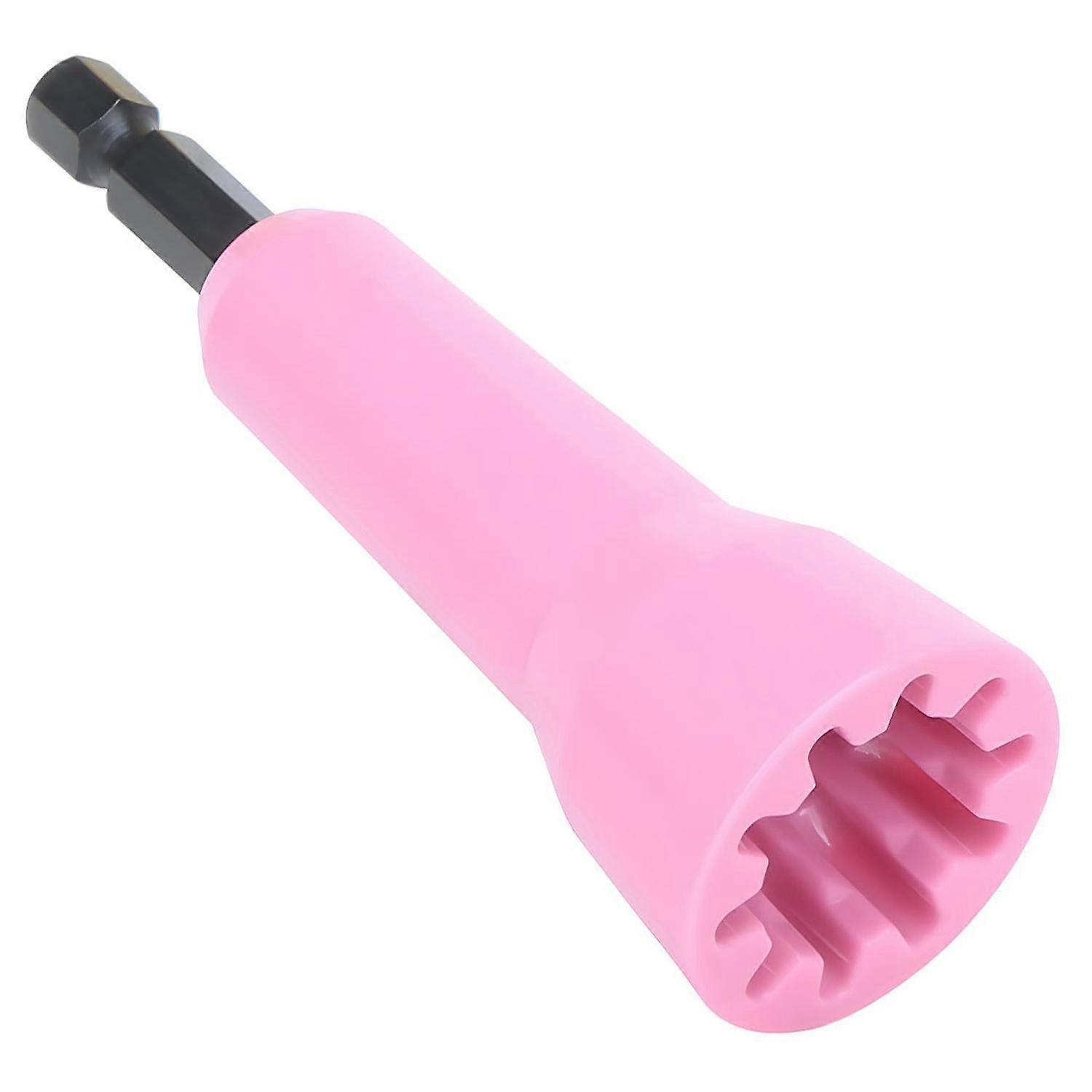 Wire Twisting Tool with 1 4" Chuck for Electrical Cable Connections - Pink