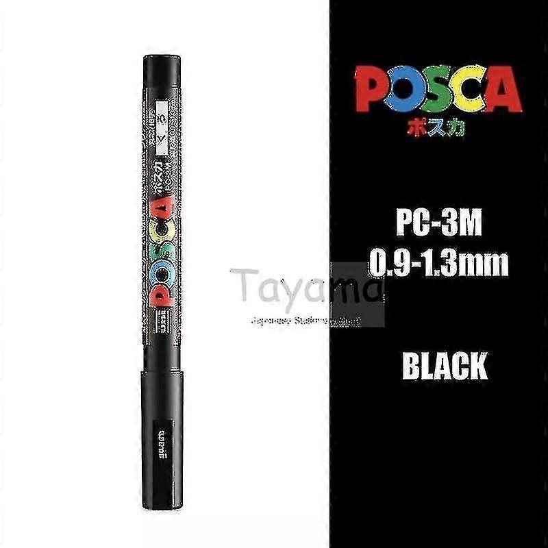 1pcs Uni Posca Pc-3m Paint Marker- Extra Fine Bullet Tip 0.9-1.3mm Art Marker Pens Water-based 24 Colors Available - Art Markers -