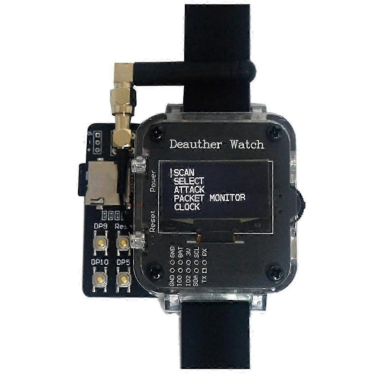 Deauther Watch V4s (deauthebad Usb) Esp8266+atmega32u4 1000mah Battery Sd Card Usb Rubber Ducky Si