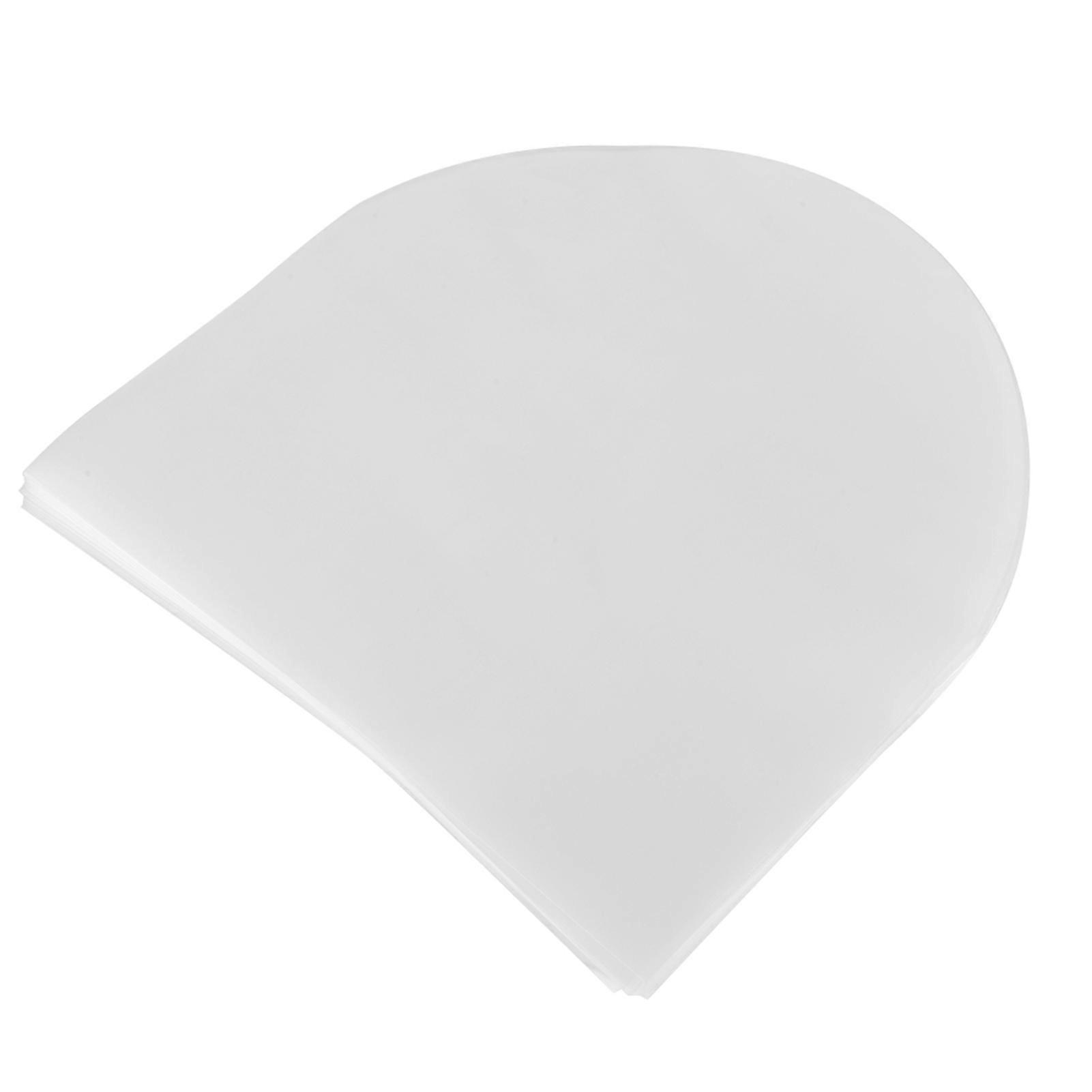 100PCS 7in White Anti-Static Vinyl Record Protective Covers