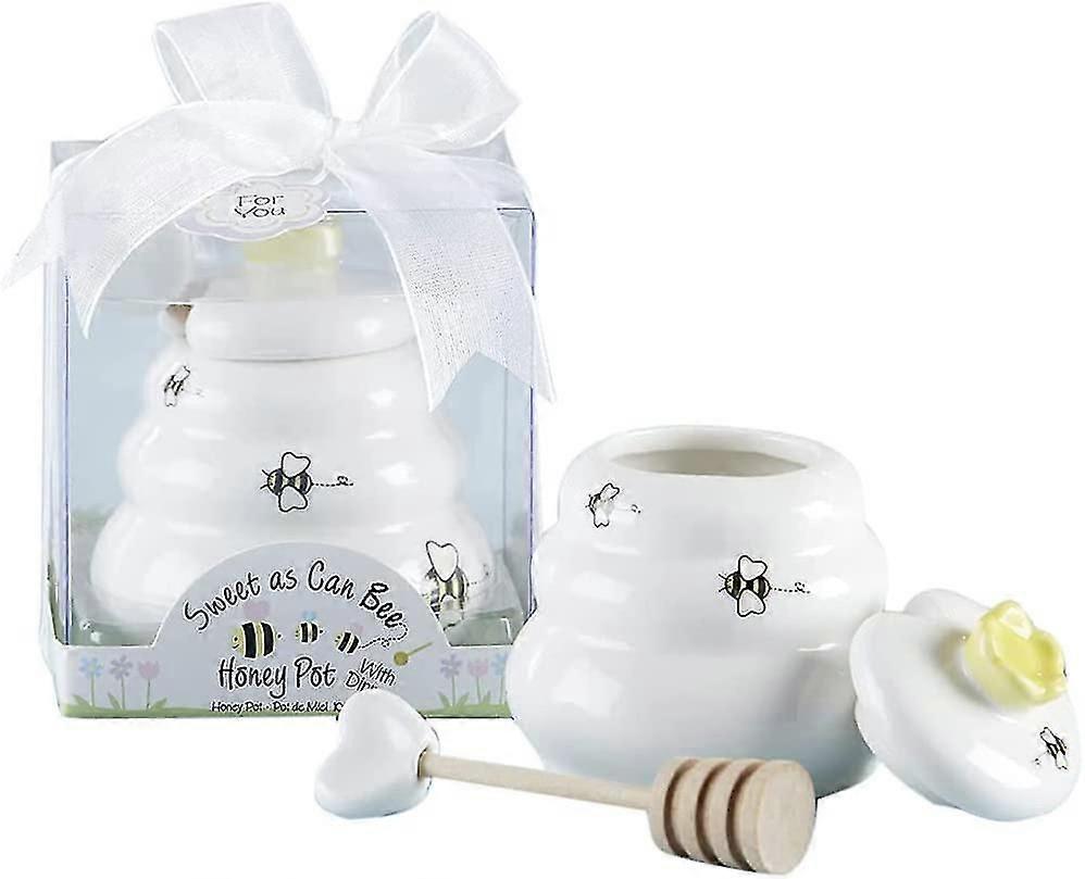 Ceramic Honey Pot Dipper,honeycomb