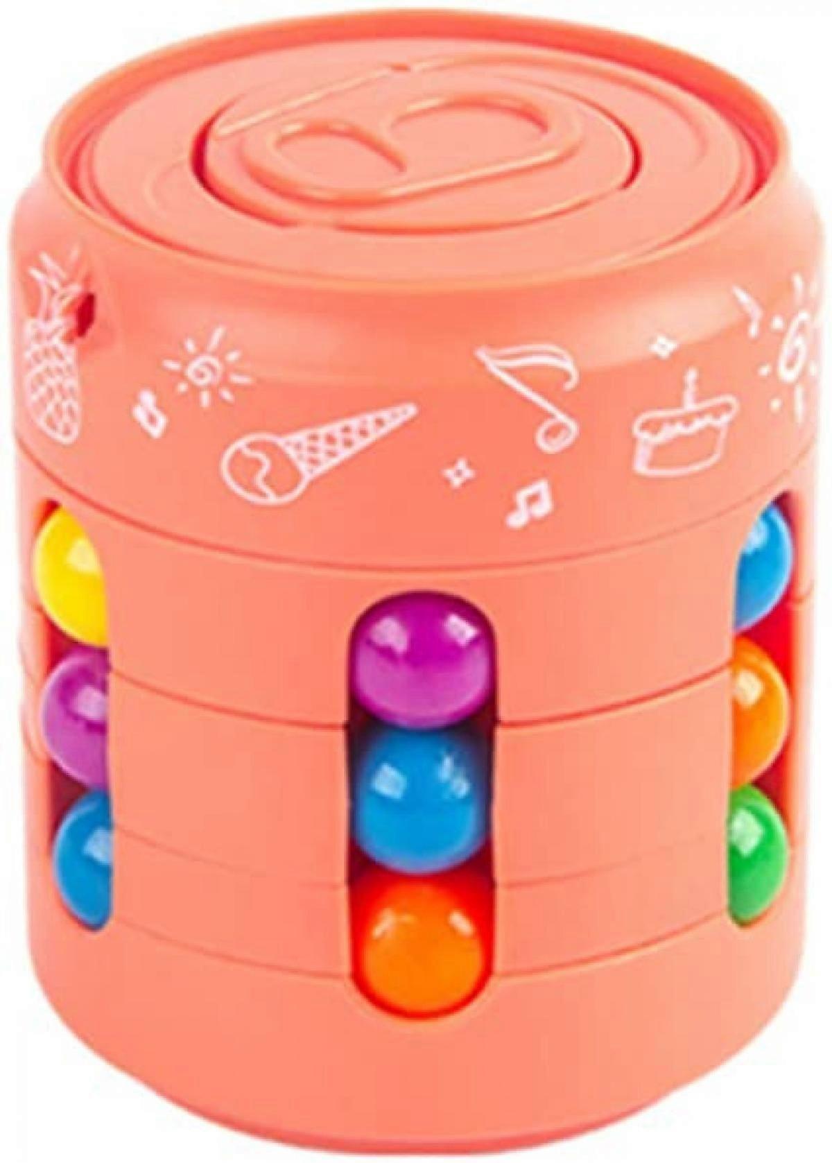 Decompression Rotating Magic Bean Toy Magic Puzzles Beads Magic Cube Fingertip Toys Desk Toy,Fidget Spinner Magic Cube Toys Educational Stress Relieve