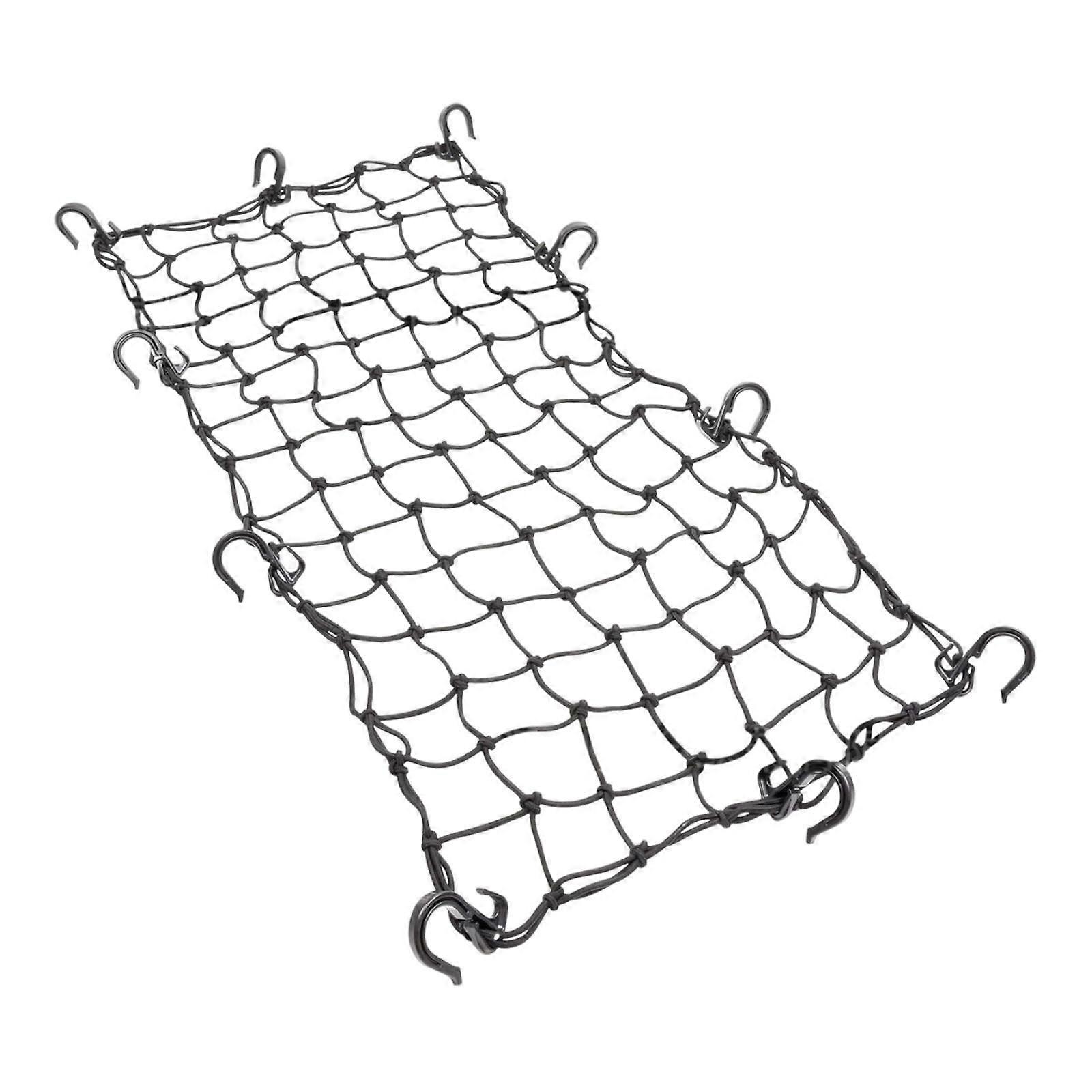 オートバイカーゴネットバイクユニバーサルイージーインストール荷物メッシュブラック