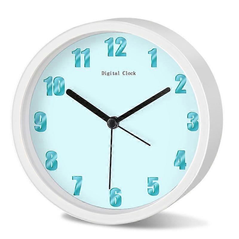 Simple solid color all-match alarm clock children's mute electronic clock bedside clock for students to get up artifact