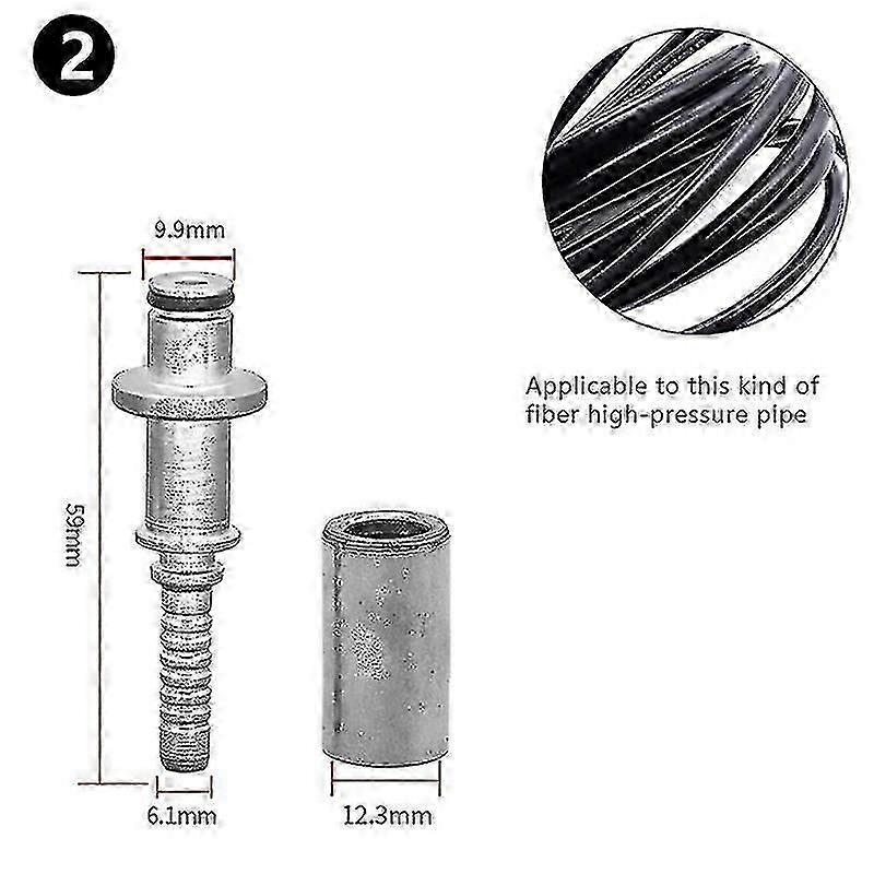 Hose Plug Fitting With Sleeve For Karcher K Pressure Washer Pipe Tip Connector