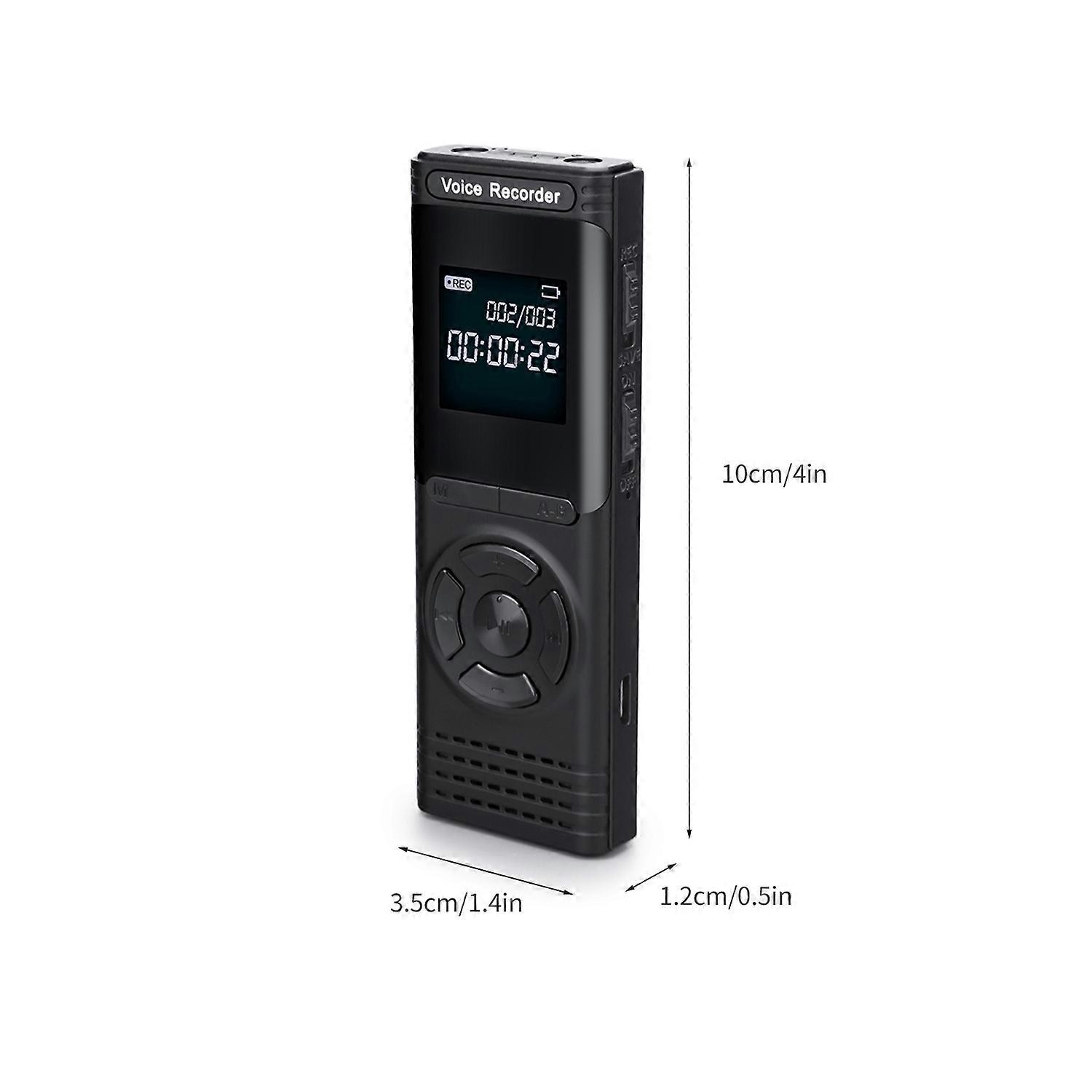 16GB Digital Voice Recorder Voice Activated Recorder Dictaphone MP3 Player HD Recording 13 Continuou