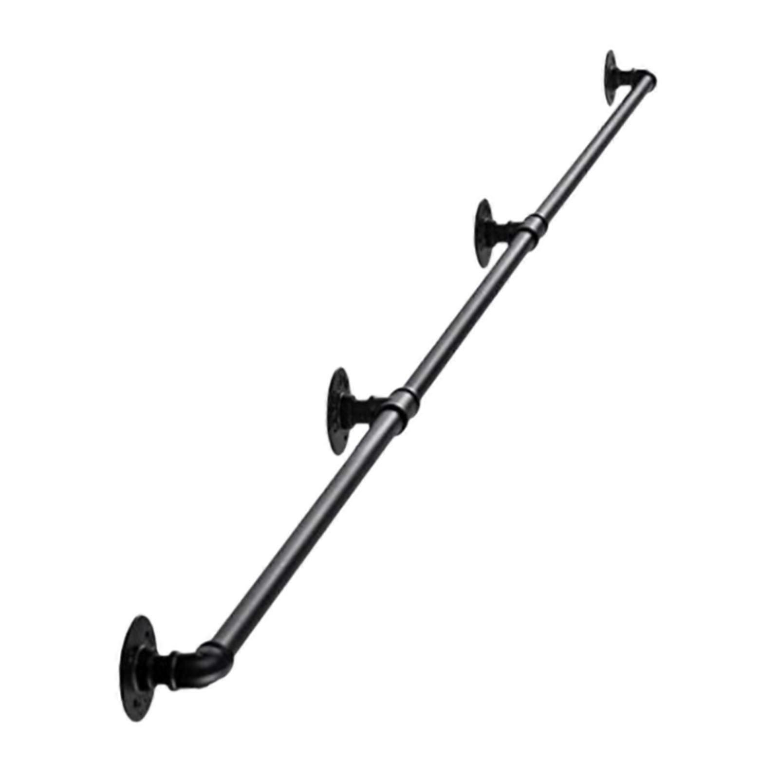 מעקה יד קיר מעקה מדרגות לקשישים ילדים שחור מסילה לתפוס מוט ידית