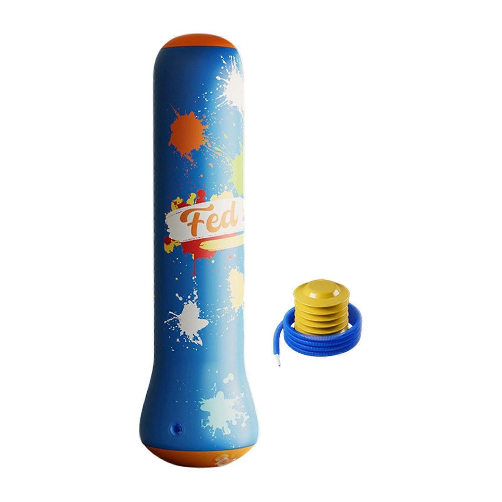 Çocuklar Boks Torbası Geri Zıplamak İçin Boks Çantası Karate Taekwondo Kickboks Gök Mavisi pompa