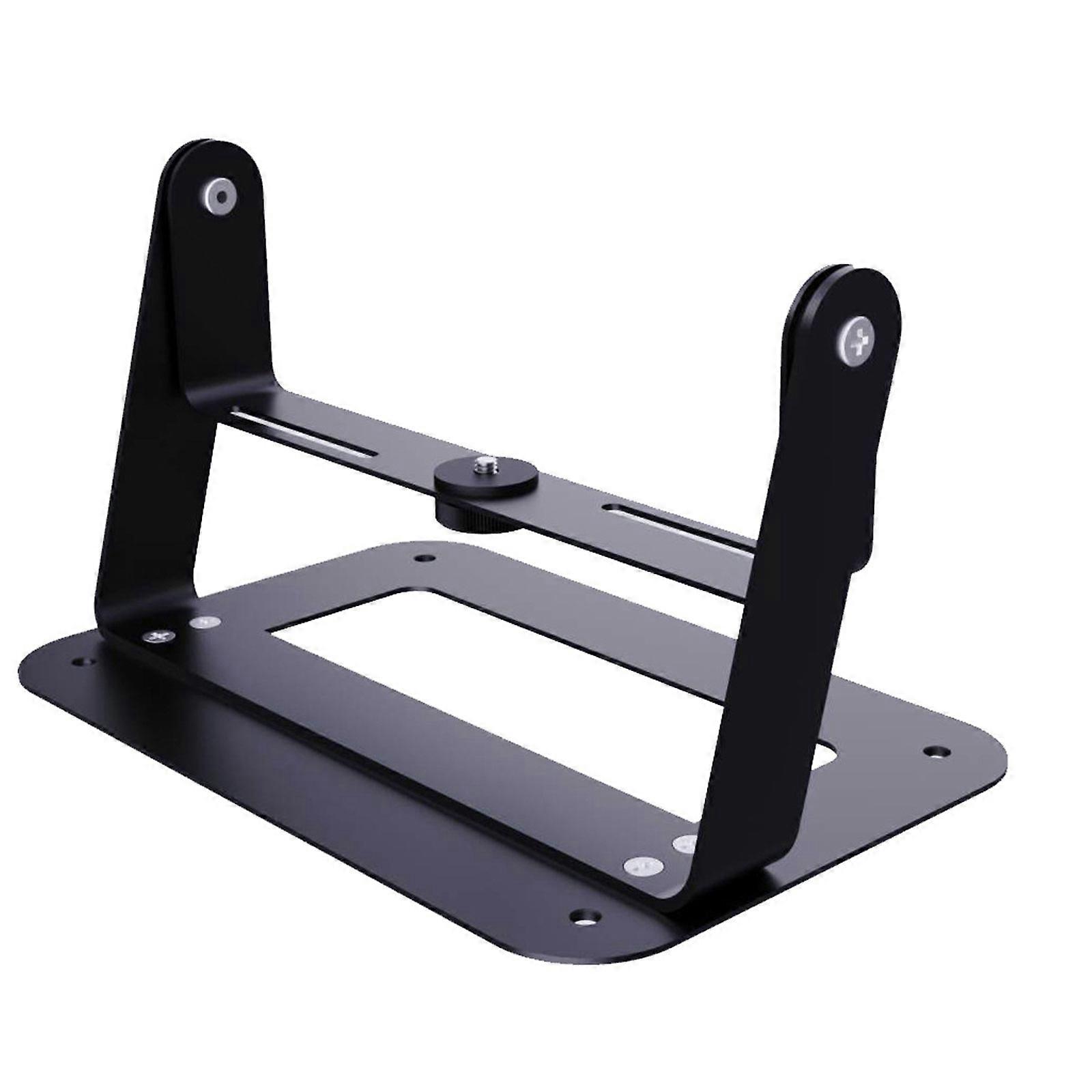 Desktop Projector Stand with 360 Degree Swive 1/4" Screw Mount Adjustable for Home and Offices Projector Holder  Black