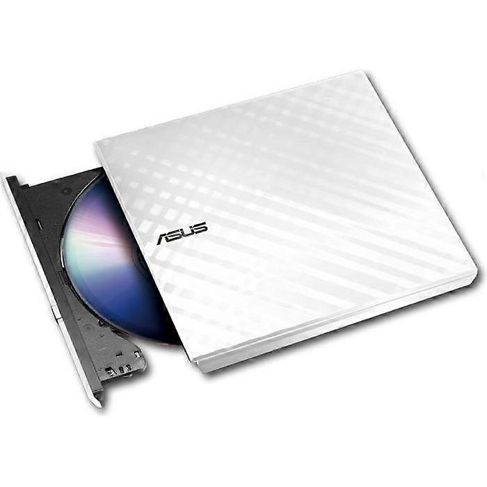 Asus SDRW-08D2S-U 8x Slim White USB 2.0 External DVD Burner with Disc Encryption and Drag-and-Burn