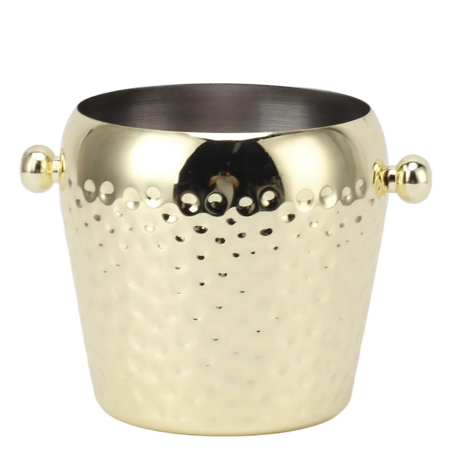 Patented Technology Ice Container For Home Bars, Quick Efficient Cooling Stainless Steel Insulated Ice Bucket, Craftsmanship Design Exquisite