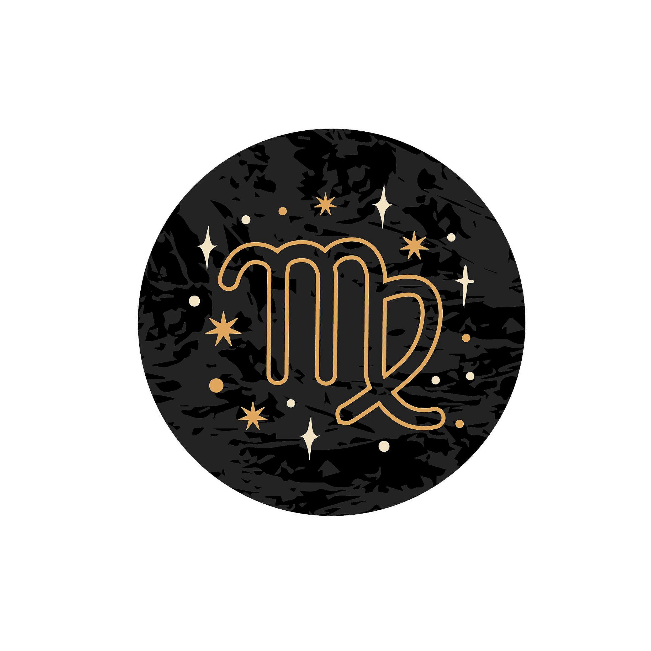 Iron-on patch Virgo in a circle