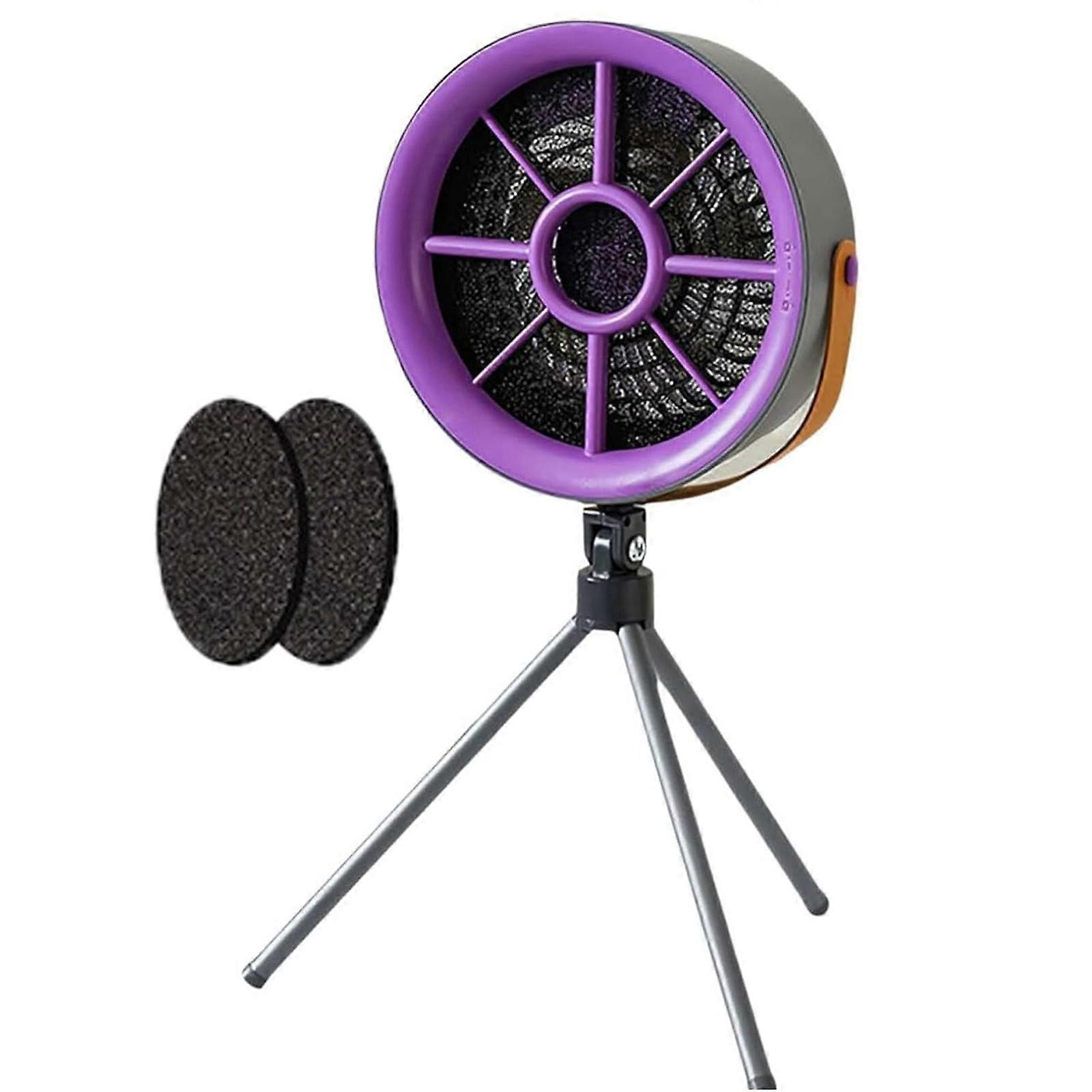 Ventilatore portatile per la purificazione della fuliggine Texture in plastica per fuliggine e cucina con sistema di filtrazione multistrato viola