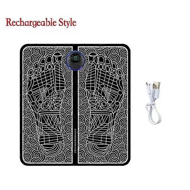 Uzaktan EMS Ayak Masajı Pedi Taşınabilir Elektrikli Kas Stimülasyonu Masaj Matı Kan Dolaşımını İyileştirir Ağrı Rahatlama Ayakları Rahatlatır