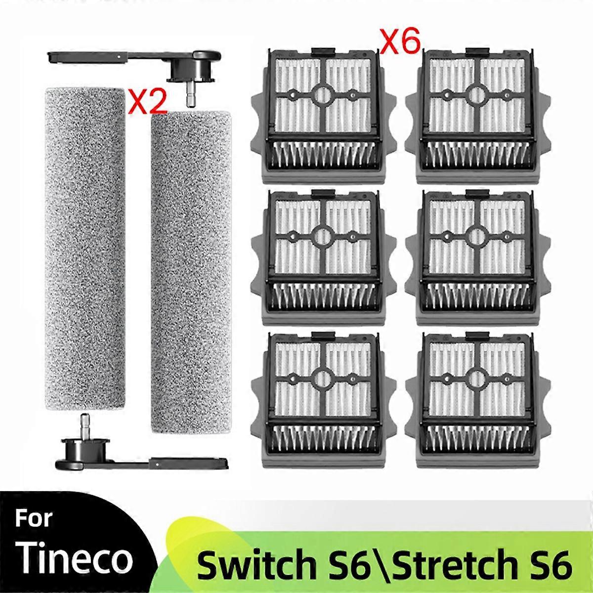 For Floor One Switch S6/Stretch S6 Parts Wet Dry Vacuum Cleaner Roller Brush HEPA Filters Accessori