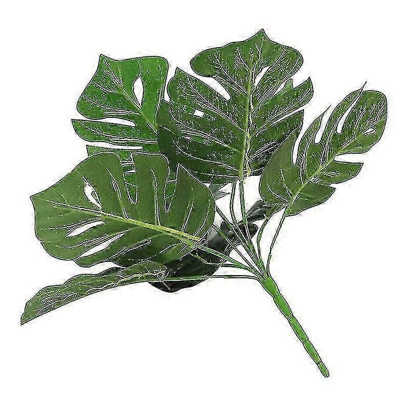 5 stk kunstige plantedekorasjoner, dekorblad