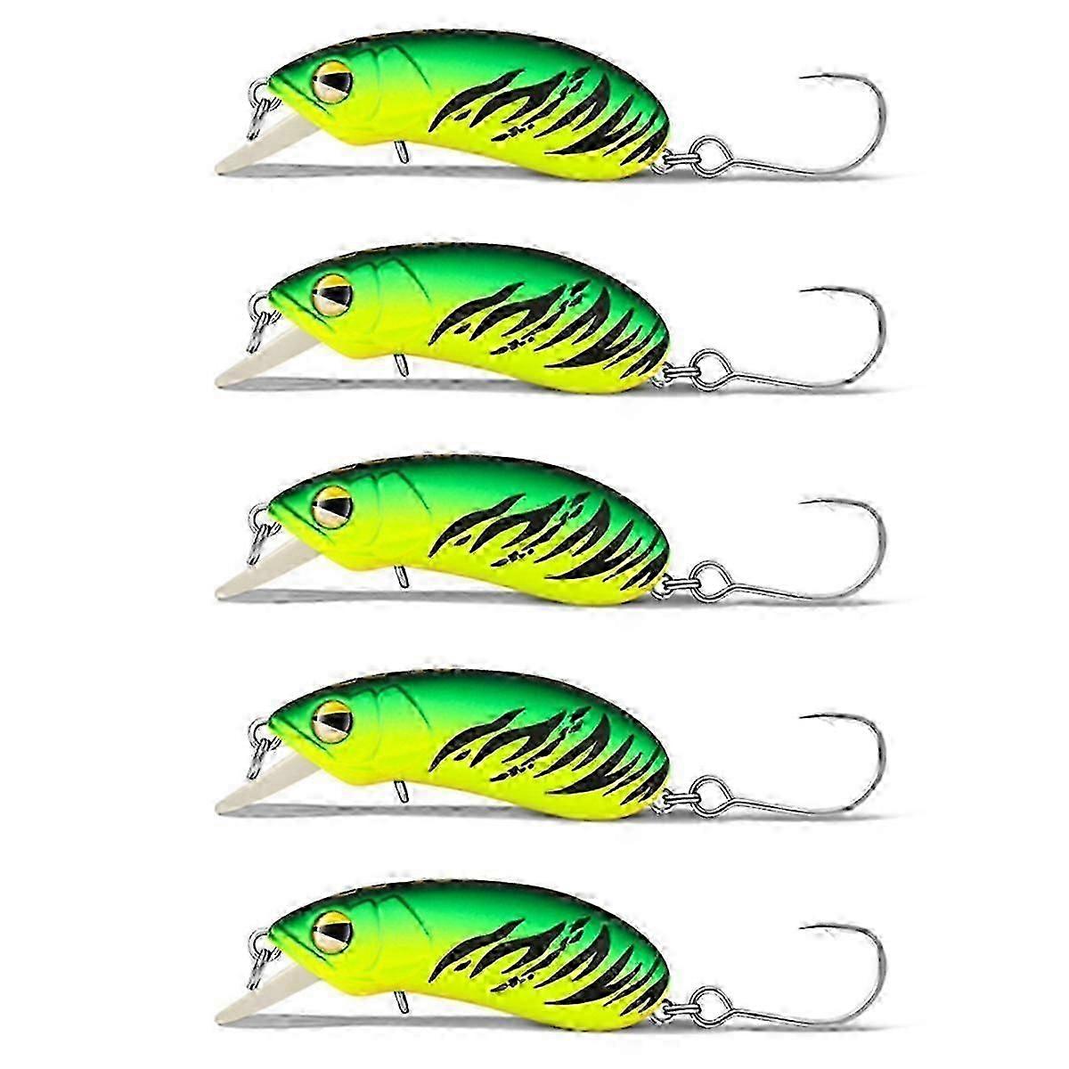 5PCS Sinking Fishing Lure 3g Low Center of Silent System Artificial Wobbler Fake Bait