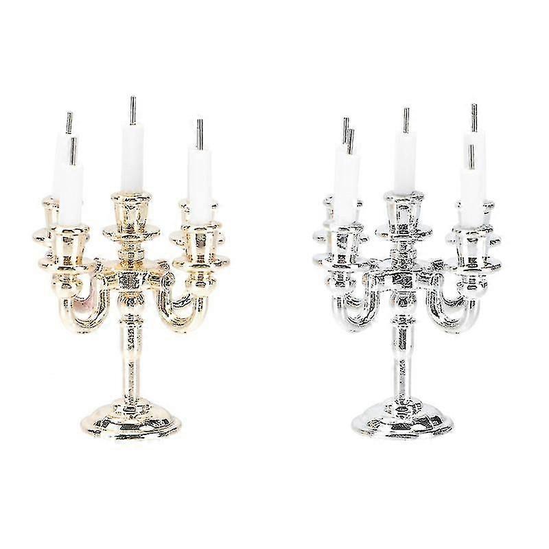 1pcs Doll House Candlesticks