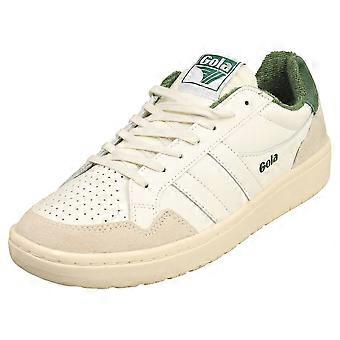 Gola Eagle Womens Casual Trainers in Off White Green