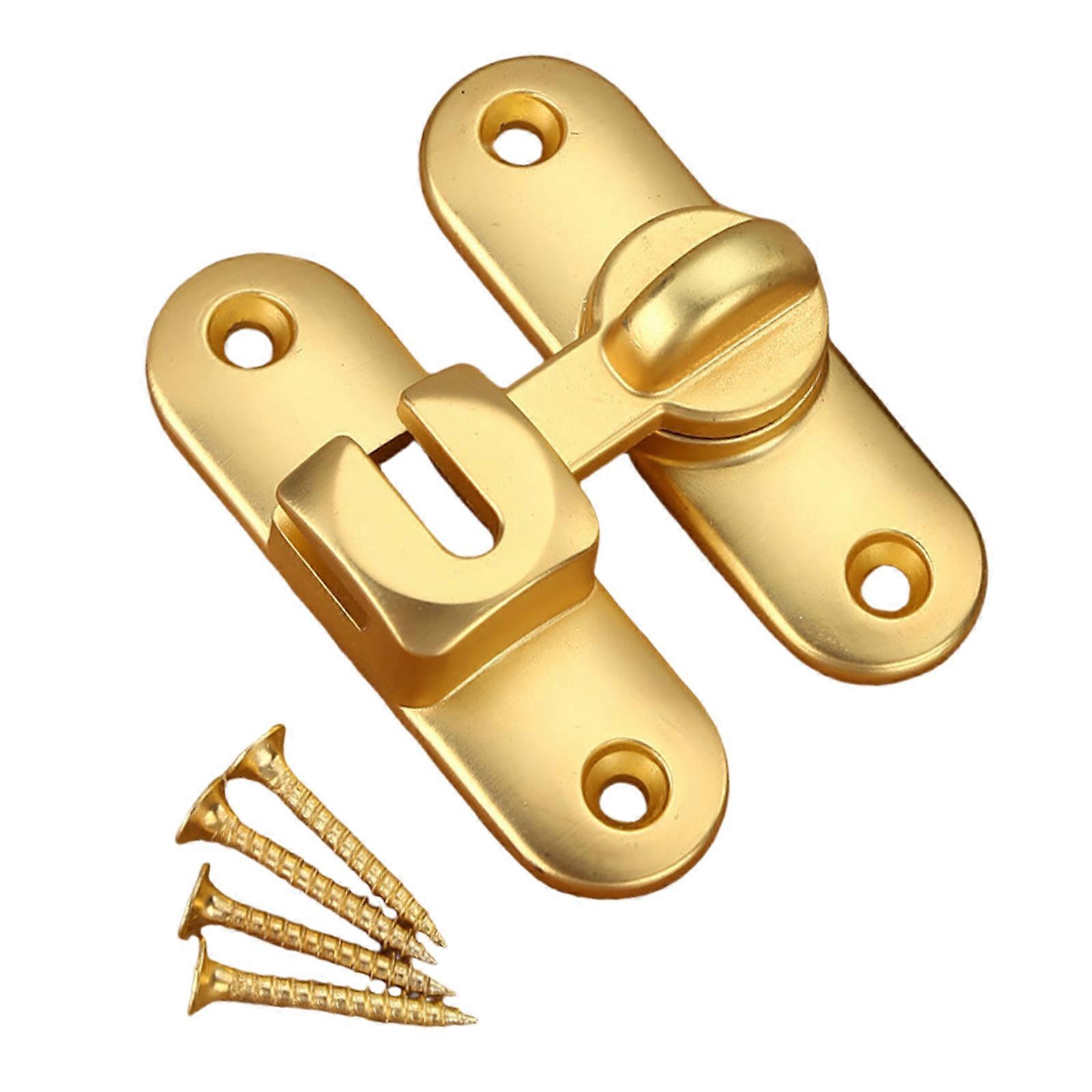 Multipurpose Sliding Door Latches Bolt Lock for Home and Office Supplies Security Daily Use Sturdy Zines Alloy  Gold