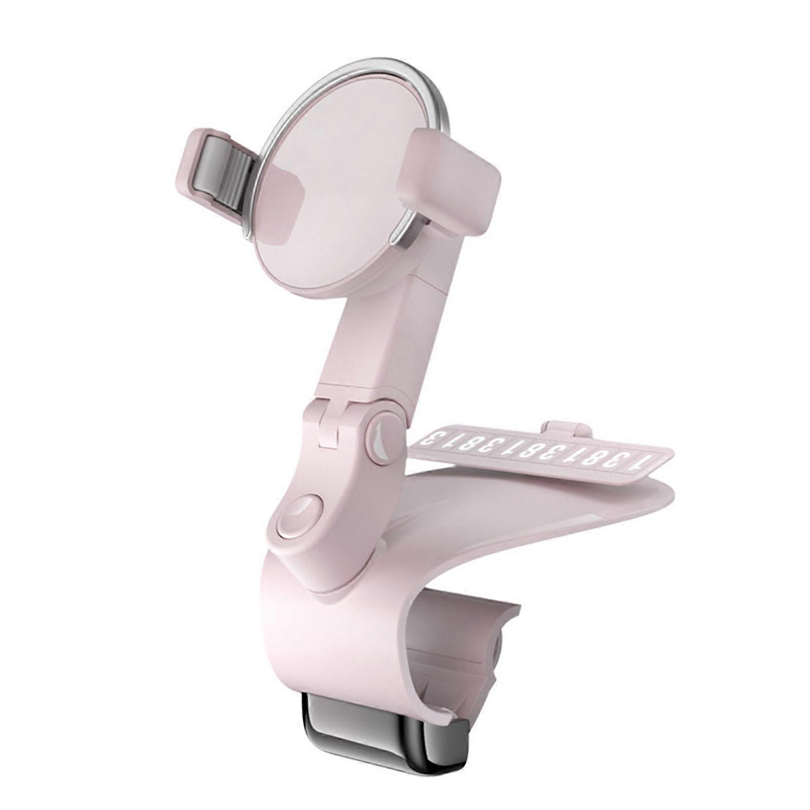Car Phone Holder Phone Mount for Car Hands Free Clamp 360° Rotation with Temporary Car Parking Phone Number Card