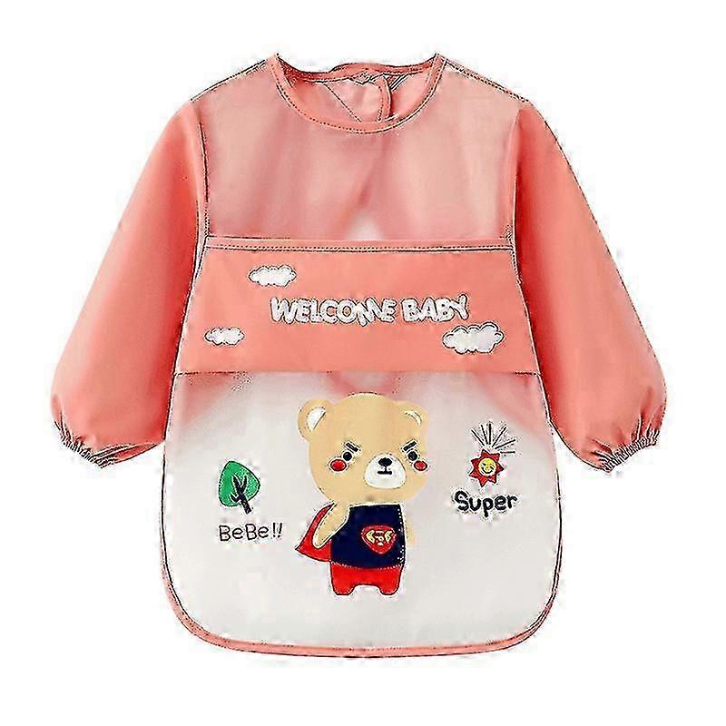 Waterproof Long Sleeve Bib with Pockets - Size 2