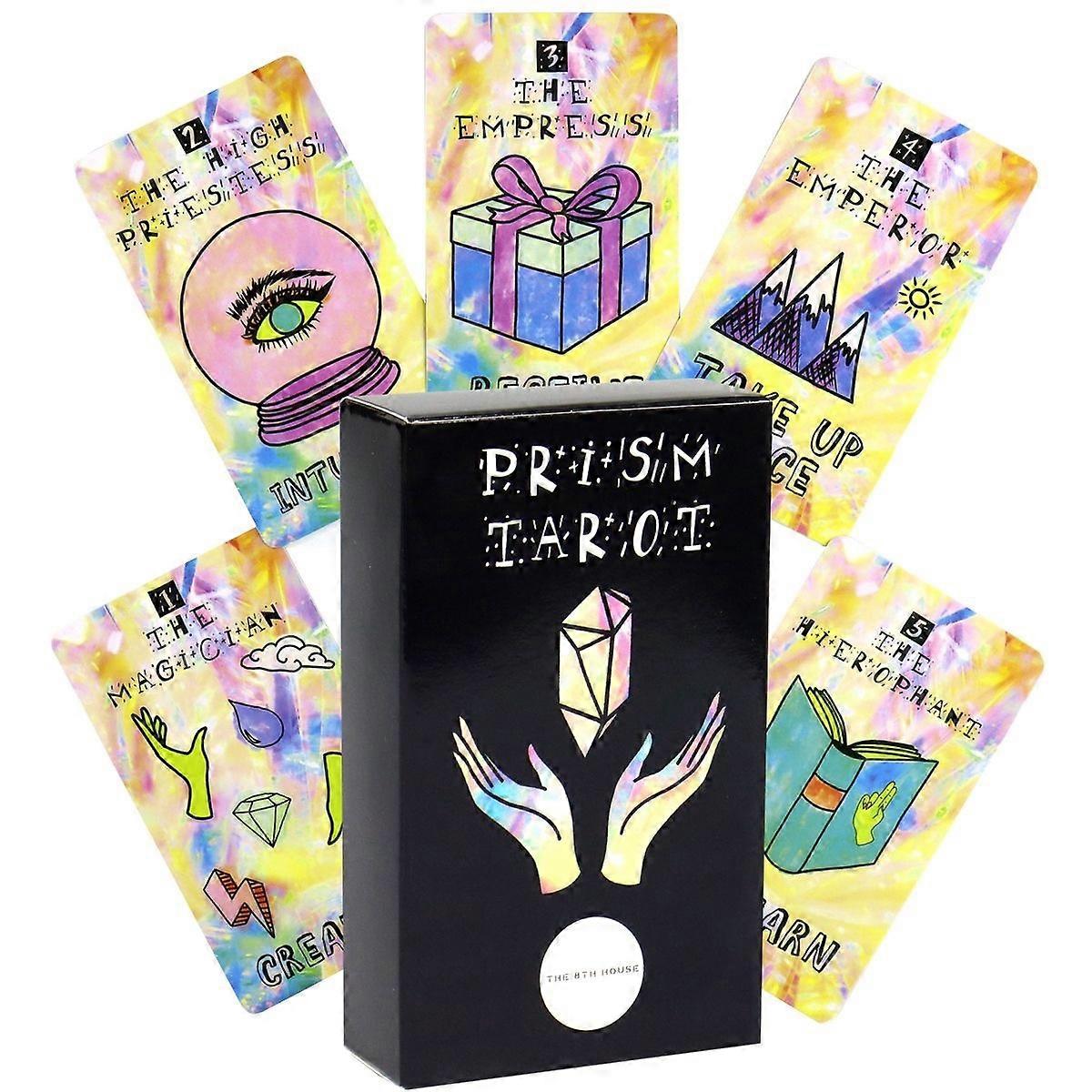 Prism Tarot Deck: Cute Easy Tarot Cards for Beginners Gift