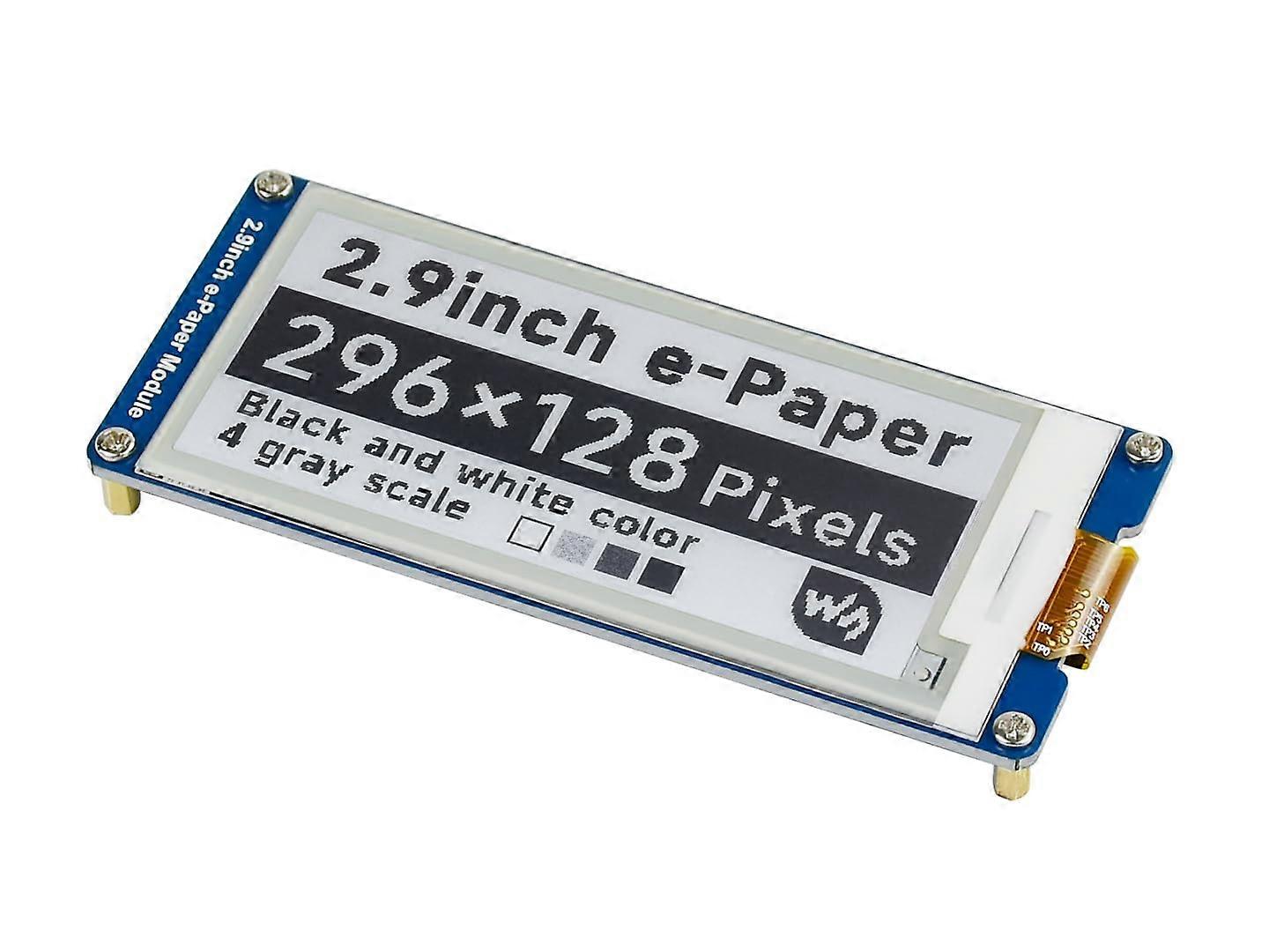 2.9 Inch E-Ink Display Module for Raspberry Pi - 296x128 Resolution, SPI Interface, Partial Refresh, Barebone PC Design