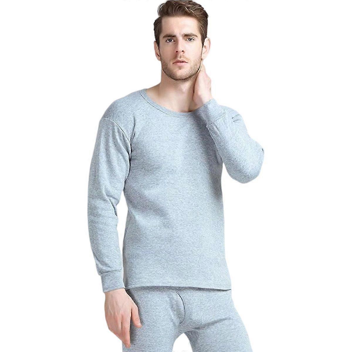 Long Johns Biancheria intima termica per uomo Set di strati di base foderati in pile per il freddo