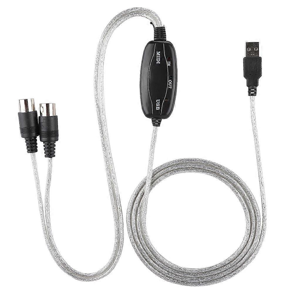 MIDI to USB Cable Converter MIDI Interface Adapter Cord
