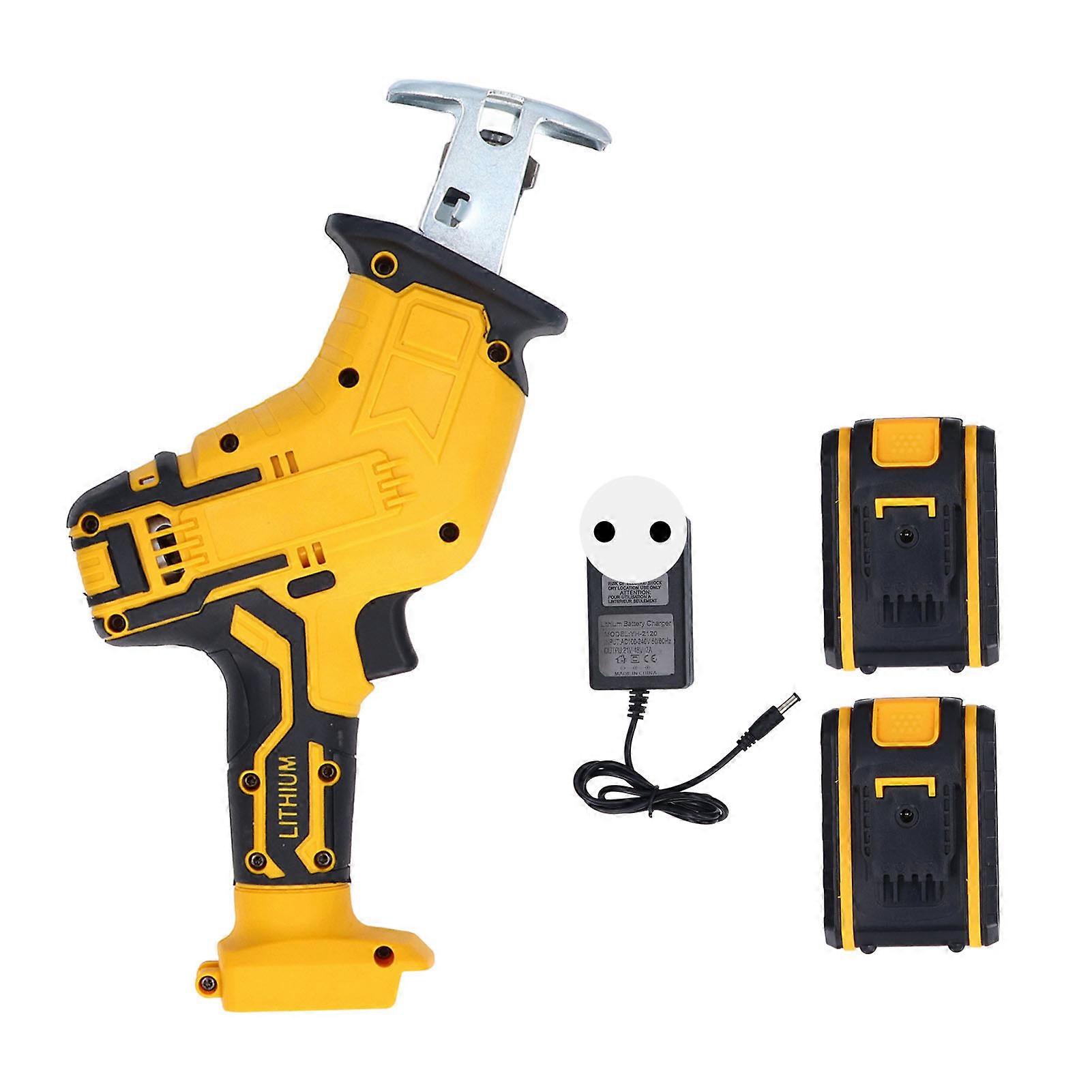 2000rpm Multifunctional 21V Lithium Battery Powered Variable Speed Reciprocating Saw 100‑240VAC