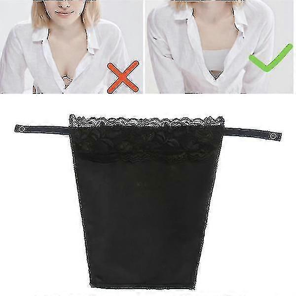 3pcs Dentelle Clip-on Mock Camisole Bra Insert Overlay Modesty Panel Mock Best
